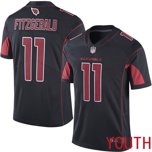 Arizona Cardinals Limited Black Youth Larry Fitzgerald Jersey NFL Football #11 Rush Vapor Untouchable->arizona cardinals->NFL Jersey
